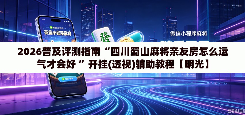 2026普及评测指南“四川蜀山麻将亲友房怎么运气才会好 ”开挂(透视)辅助教程【明光】