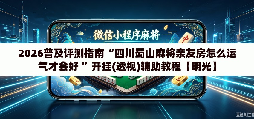 2026普及评测指南“四川蜀山麻将亲友房怎么运气才会好 ”开挂(透视)辅助教程【明光】