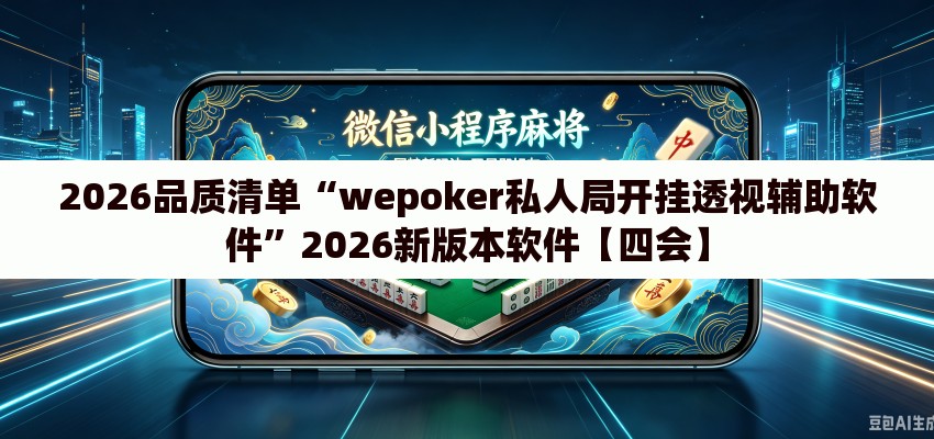 2026品质清单“wepoker私人局开挂透视辅助软件”2026新版本软件【四会】