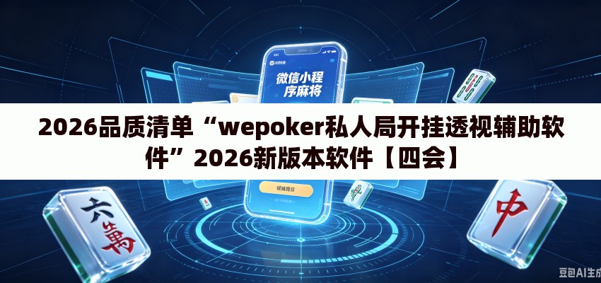2026品质清单“wepoker私人局开挂透视辅助软件”2026新版本软件【四会】